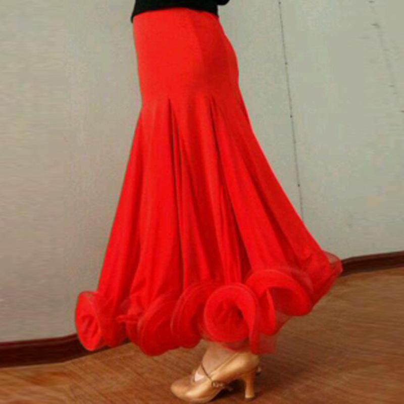 Customisable-Women's Ballroom Dance Skirt Training Performance Dancewear