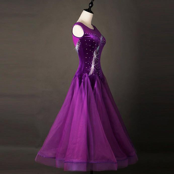 Customisable- Women's Modern Dance Waltz Ballroom Dance Dress Competition Dress Performance Dress