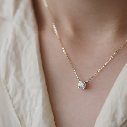 Classic Diamond Necklace 14K Gold
