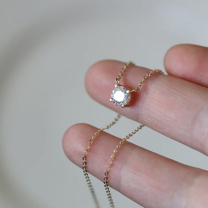 Classic Diamond Necklace 14K Gold