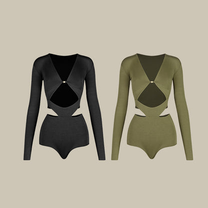 Z Women's Long Sleeve Dance Tops Bodysuit Leotards Practice DanceWear