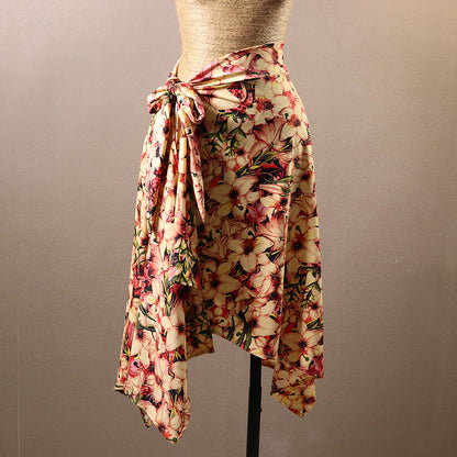 Women's Milk Silk Latin Dance Skirt Training Performance Wear