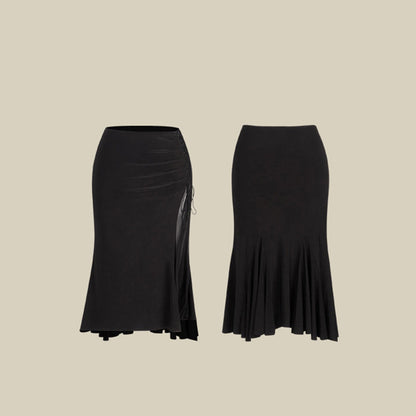 Z Women's Black Dance Skirt Dance Wear Training Performance Skirts