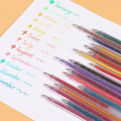 [Autumn Sales]Colorful Glitter Pen 9/12/24/36 Colors