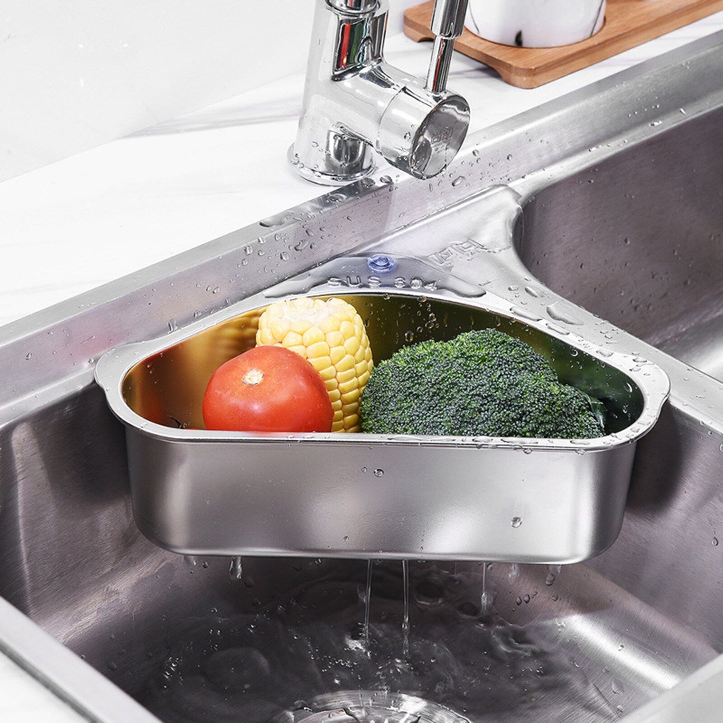 304 Stainless Steel Sink Draining Basket
