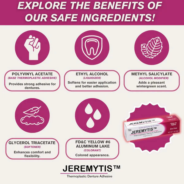 ✨[Official Brand Store] JEREMYTIS™Thermoplastic Denture Adhesive