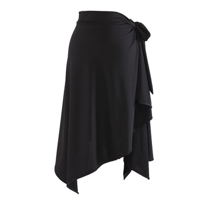 Women's Milk Silk Latin Dance Skirt Training Performance Wear