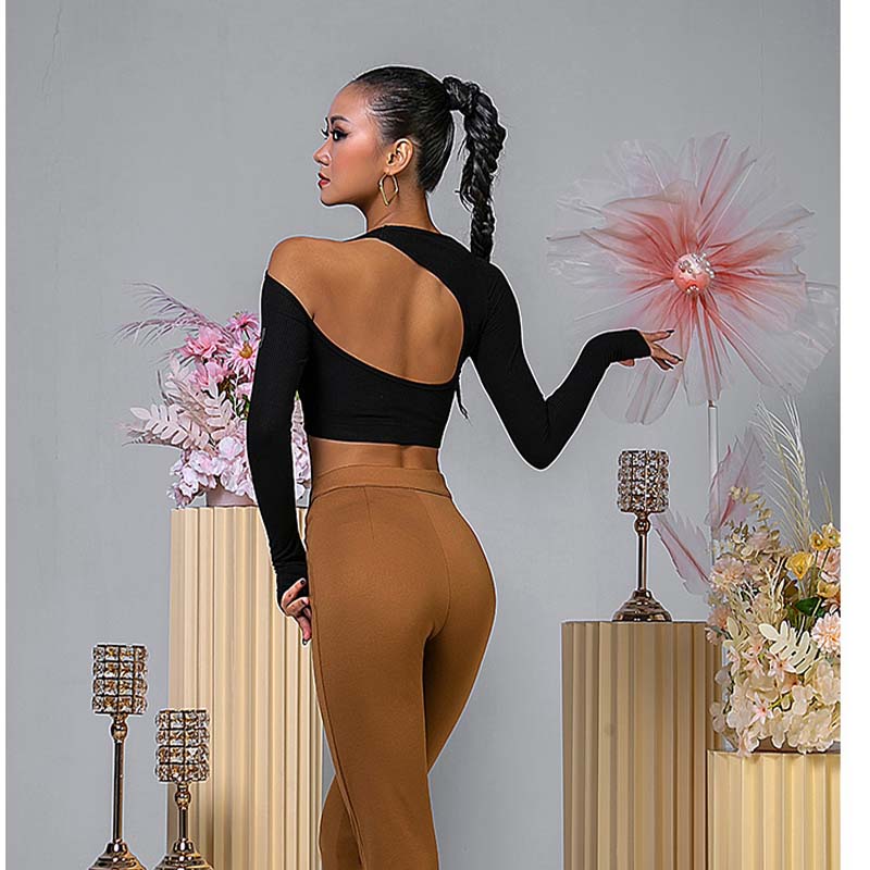 WJJ Women’s Hollow Dance Tops Professional Training Clothes