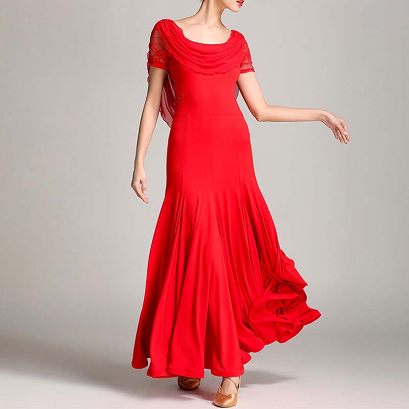 Women's Modern Dance Costume Ballroom Dance costume Big Swing Dress