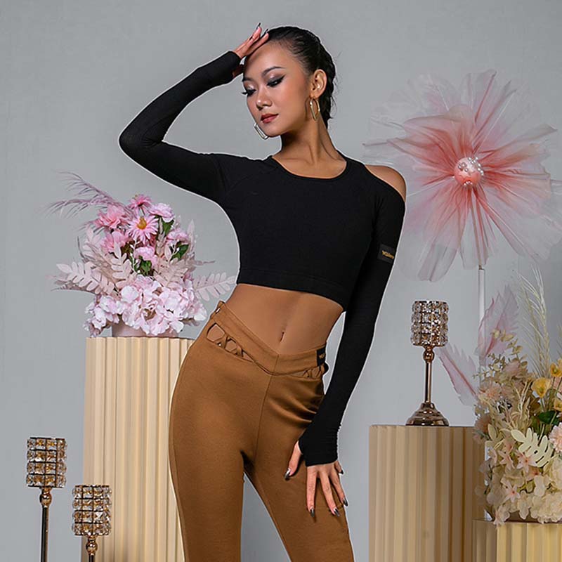 WJJ Women’s Hollow Dance Tops Professional Training Clothes