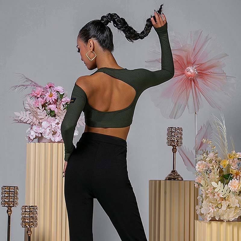 WJJ Women’s Hollow Dance Tops Professional Training Clothes