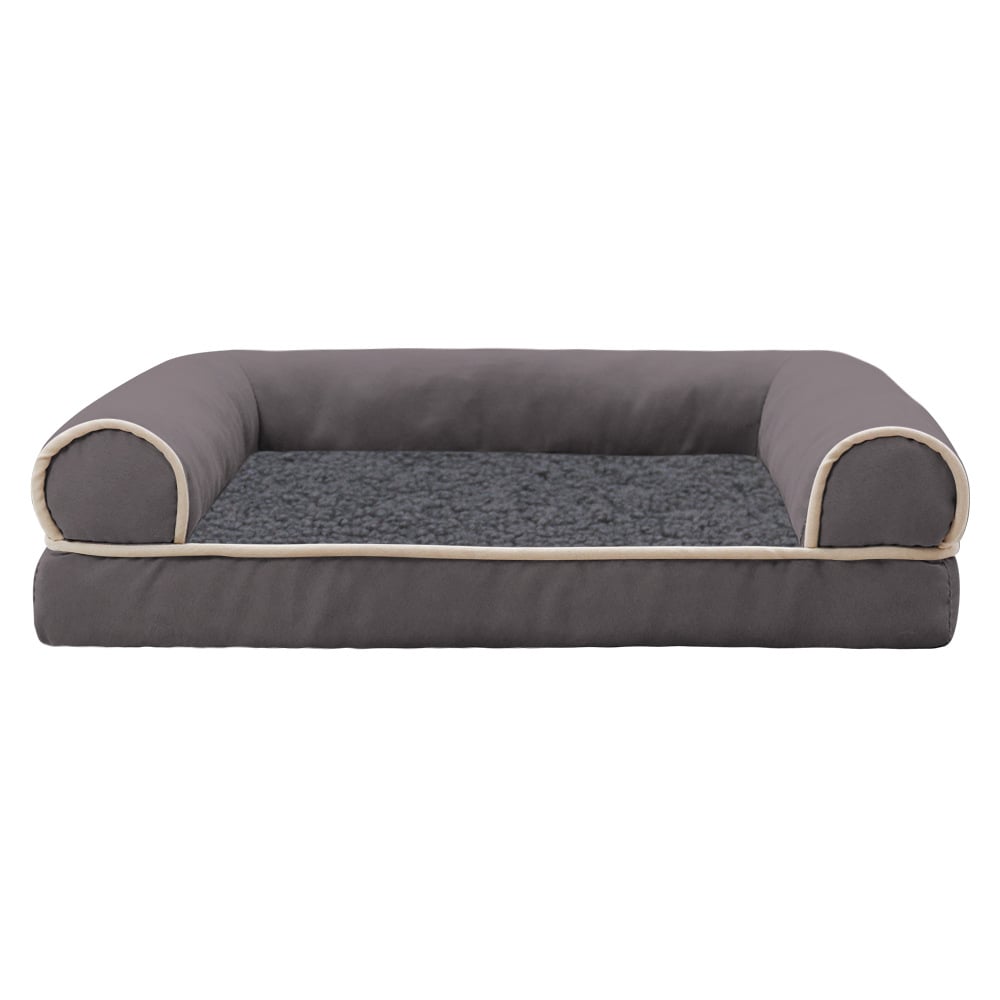 Sofa Dog Bed - Faux Fur & Velvet