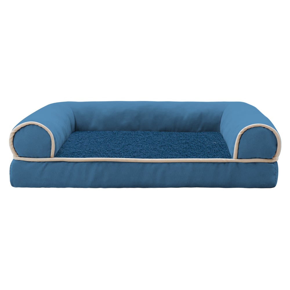 Sofa Dog Bed - Faux Fur & Velvet