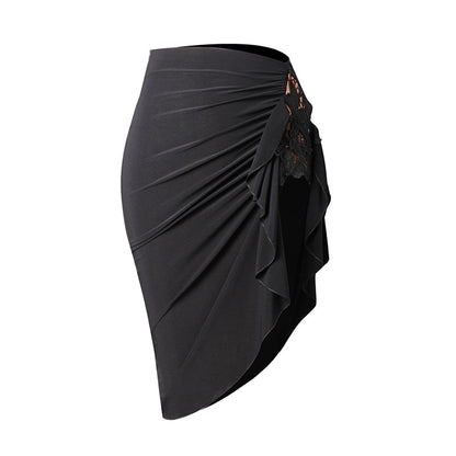 Z Women's Chinlon Tassel Latin Dance Skirt Dance Wear Training Performance Skirts