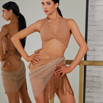 Z Women's Halter Training Dance Tops DanceWear Dance Tops
