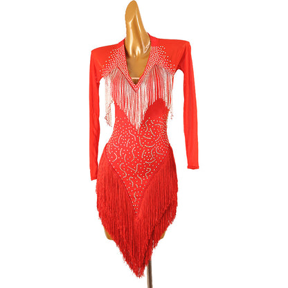 Customisable-Women's Diamante Dance Dresses Competition Dress Performance Costume