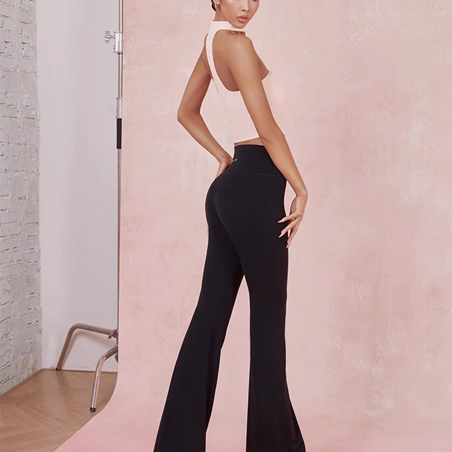 Z Women's High Waist Pants Latin Dance Wear Training Performance Pants