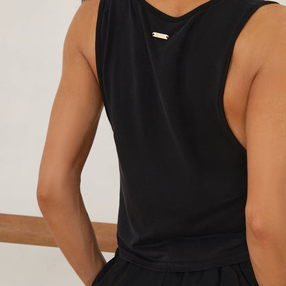 Z Women's Milk Silk Sleeveless Latin Tops Practice Tops Latin DanceWear
