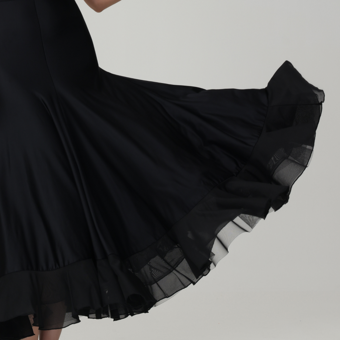 Customisable-Women's Round Neck Waltz Modern Ballroom Dance Dress Competition Dresses