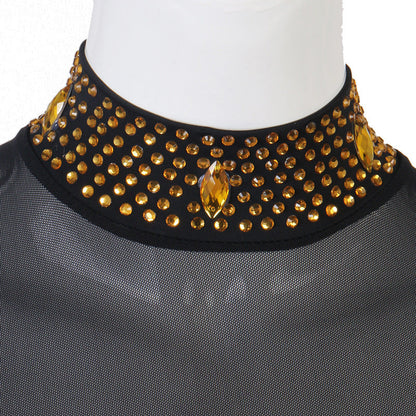 Customisable- Women's Hight Neck Modern Performance Competition Dress Waltz Ballroom Dance Dress