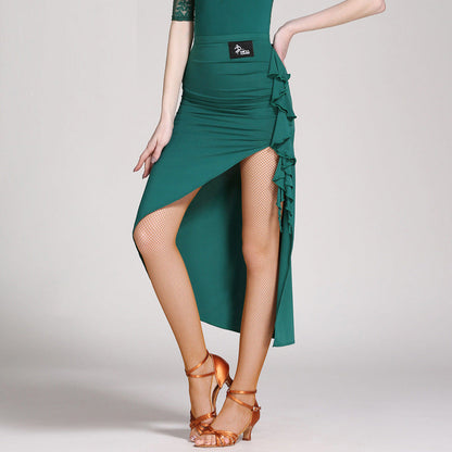 Women's Asymmetrical Tie Latin Dance Skirts Dance Wear