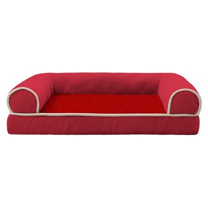 Sofa Dog Bed - Faux Fur & Velvet