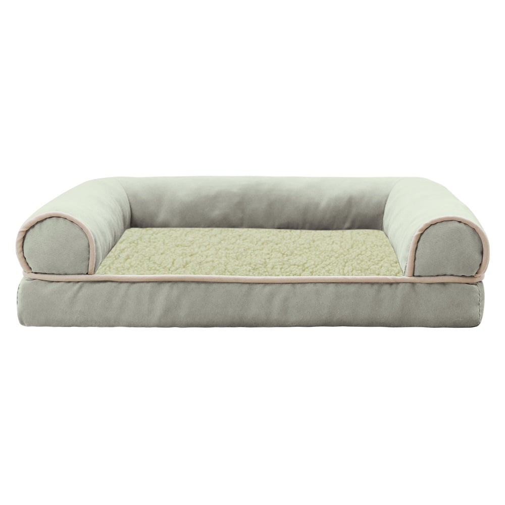 Sofa Dog Bed - Faux Fur & Velvet