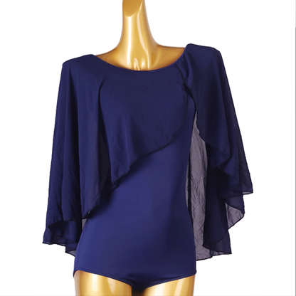 YZY Women's V-neck Latin Dance Tops Ballroom Dance Wear