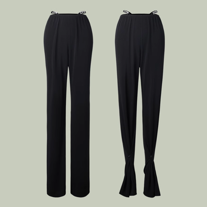 Z Women's High Waist Pants Latin Dance Wear Training Performance Pants