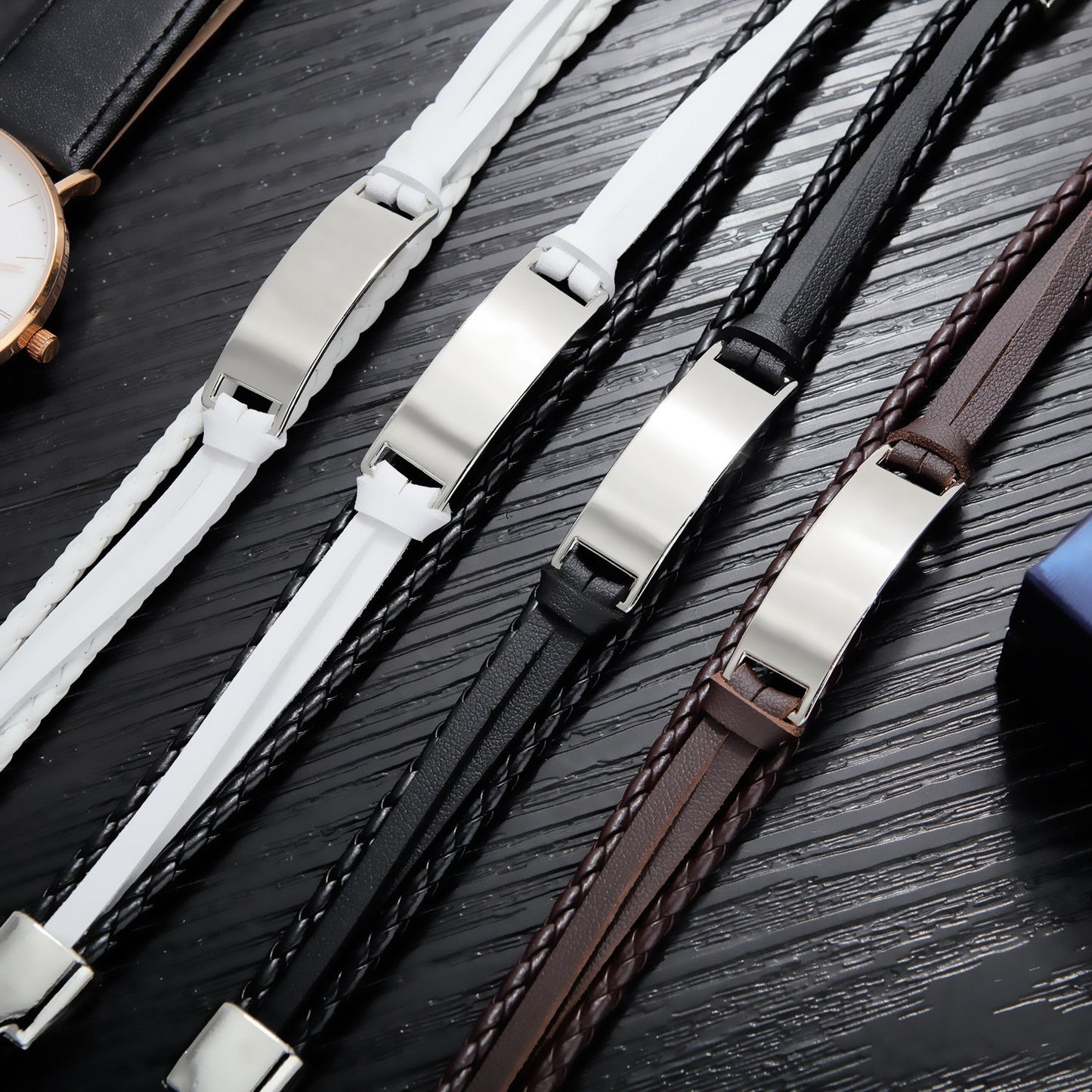 [Hand-Craft]Vintage Leather Bracelets