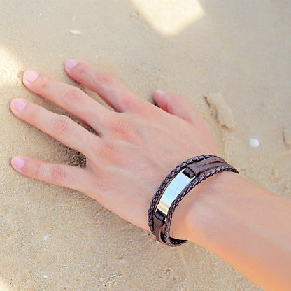 [Hand-Craft]Vintage Leather Bracelets
