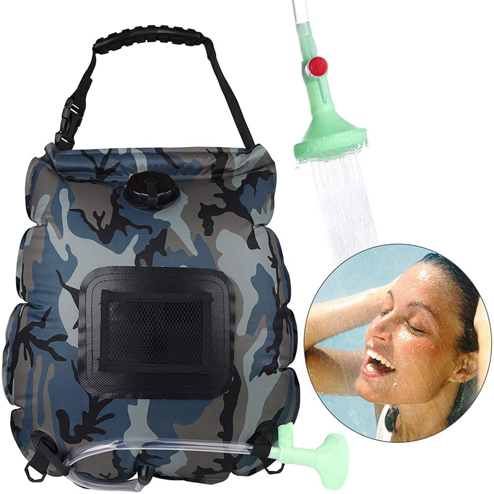 [Affordable and Portable]20 L / 5 Gallons Portable Camping Solar Shower
