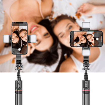 [2022 Latest]Bluetooth Selfie Stick, Tripod With Fill Light