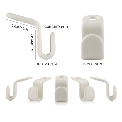 Multipurpose Space Saving Clothes Hanger Connector Hooks