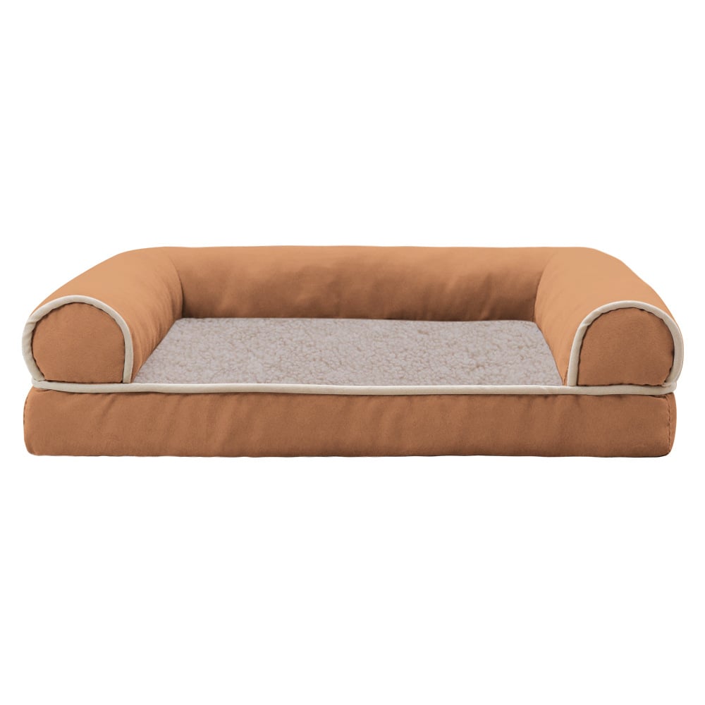 Sofa Dog Bed - Faux Fur & Velvet