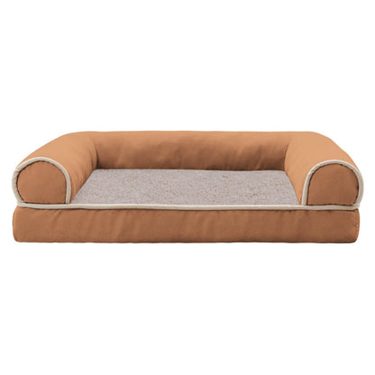 Sofa Dog Bed - Faux Fur & Velvet