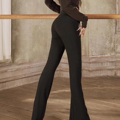 Z Women's Milk Silk Latin Dance Pants Dance Wear Training Performance Pants