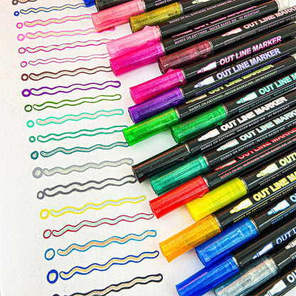 Amazing Handwriting With Outline Marker Set