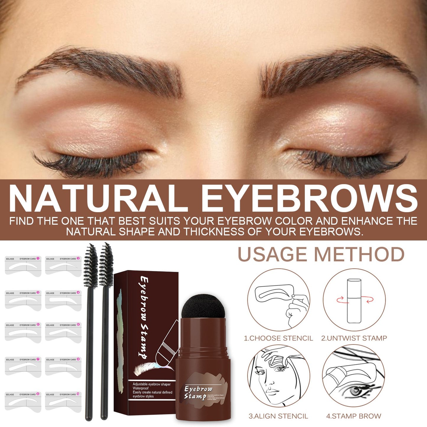 Perfect Brows Stencil & Stamp Kit