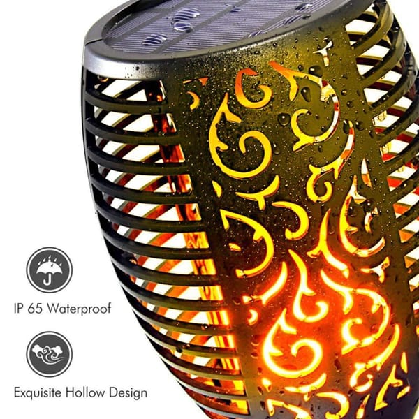 Outdoor Solar Flame Torch Lights