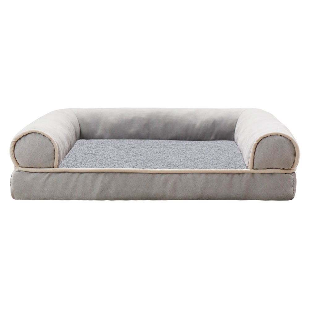 Sofa Dog Bed - Faux Fur & Velvet