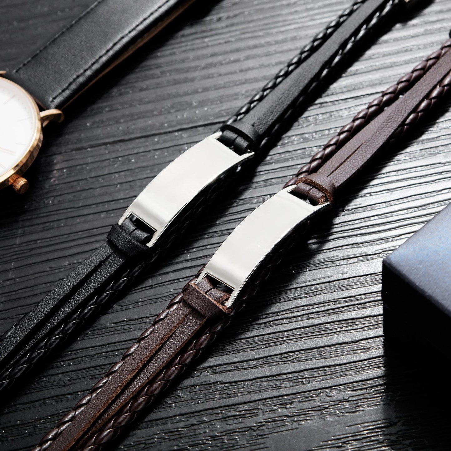 [Hand-Craft]Vintage Leather Bracelets