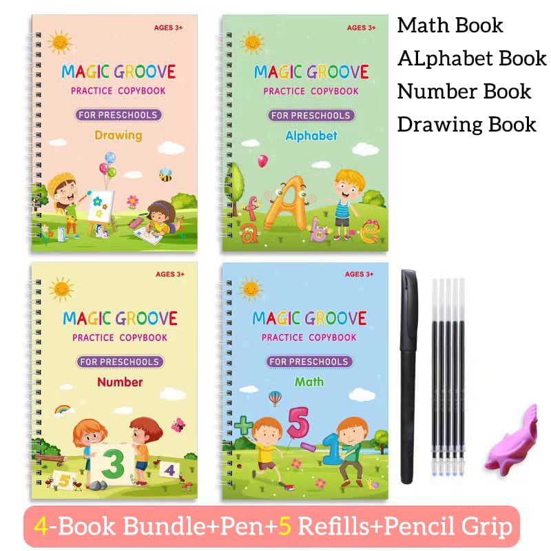 [40% OFF]Children's Magic Copybooks / 4 Book Bundle