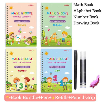 [40% OFF]Children's Magic Copybooks / 4 Book Bundle
