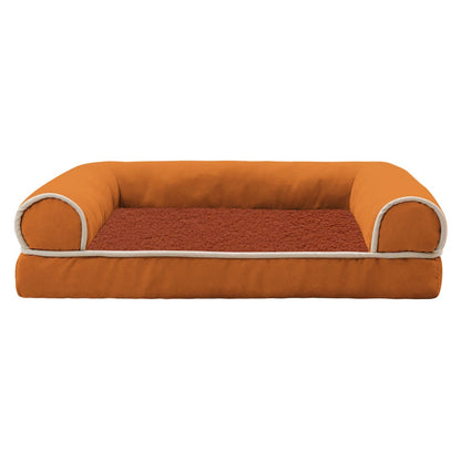Sofa Dog Bed - Faux Fur & Velvet
