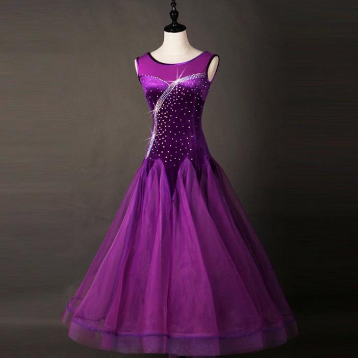 Customisable- Women's Modern Dance Waltz Ballroom Dance Dress Competition Dress Performance Dress